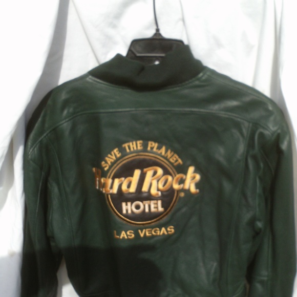 Hard Rock Hotel Cafe Leather Crop Jacket - Picture 2 of 4